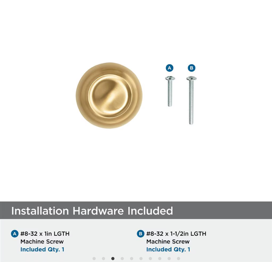 AMEROCK Kane Round Cabinet Knob in Champagne Bronze (+2 Sizes)