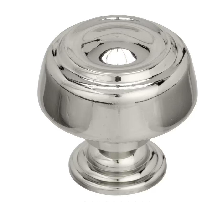 AMEROCK Kane Round Cabinet Knob in Polished Nickel (+2 Sizes)