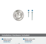 AMEROCK Kane Round Cabinet Knob in Polished Nickel (+2 Sizes)