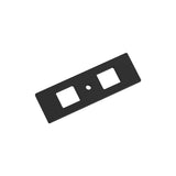 AMEROCK Medora 3-11/16" Rectangle Cabinet Knob Backplate in Matte Black