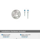 AMEROCK Kane Round Cabinet Knob in Polished Nickel (+2 Sizes)