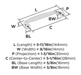 AMEROCK Kane Handle Pulls in Polished Chrome (+8 Sizes)