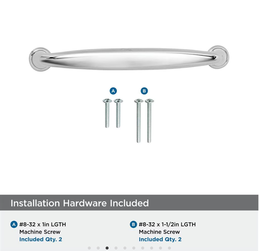 AMEROCK Kane Handle Pulls in Polished Chrome (+8 Sizes)