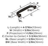 AMEROCK Kane Handle Pulls in Oil Rubbed Bronze (+8 Sizes)