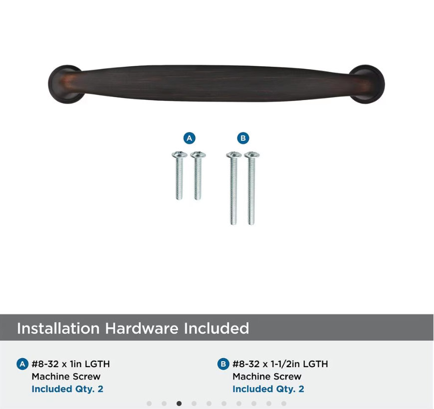 AMEROCK Kane Handle Pulls in Oil Rubbed Bronze (+8 Sizes)