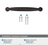 AMEROCK Kane Handle Pulls in Oil Rubbed Bronze (+8 Sizes)