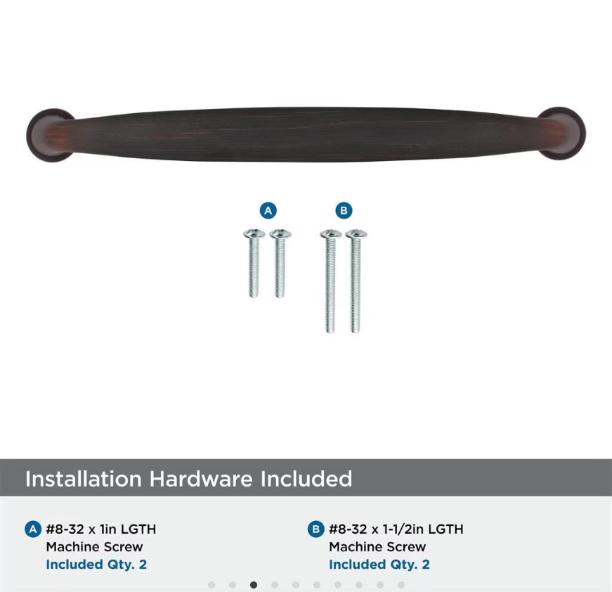 AMEROCK Kane Handle Pulls in Oil Rubbed Bronze (+8 Sizes)