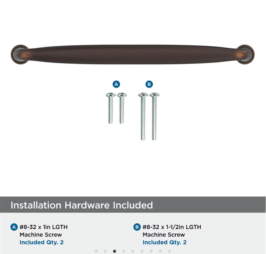 AMEROCK Kane Handle Pulls in Oil Rubbed Bronze (+8 Sizes)