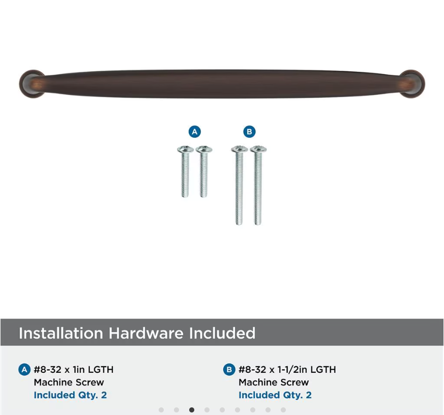 AMEROCK Kane Handle Pulls in Oil Rubbed Bronze (+8 Sizes)