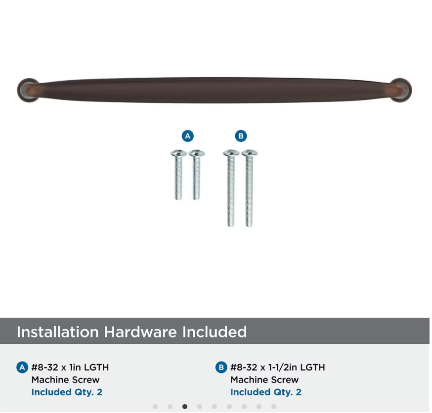 AMEROCK Kane Handle Pulls in Oil Rubbed Bronze (+8 Sizes)