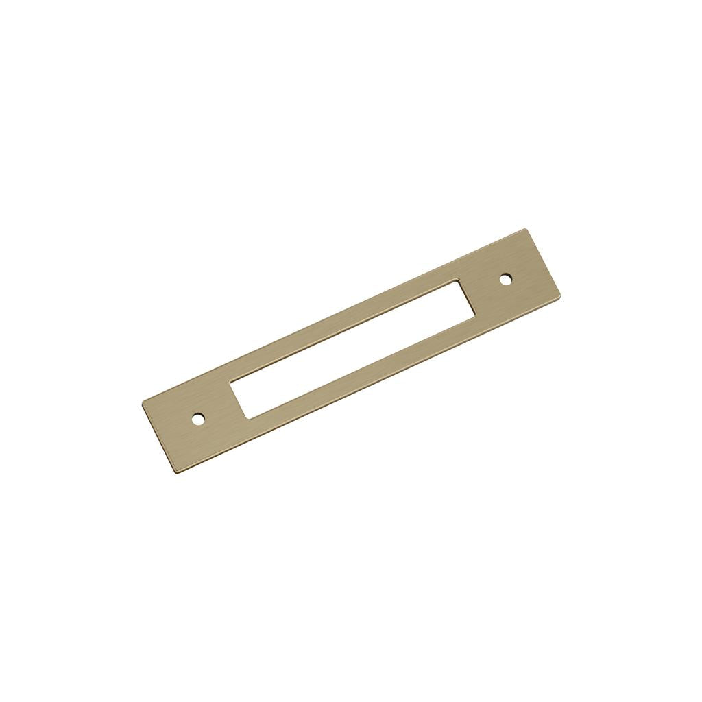 AMEROCK Medora Rectangle Cabinet Handle Backplate in Golden Champagne (+8 Sizes)