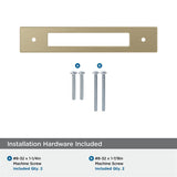 AMEROCK Medora Rectangle Cabinet Handle Backplate in Golden Champagne (+8 Sizes)