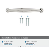 AMEROCK Kane Handle Pulls in Polished Nickel (+8 Sizes)