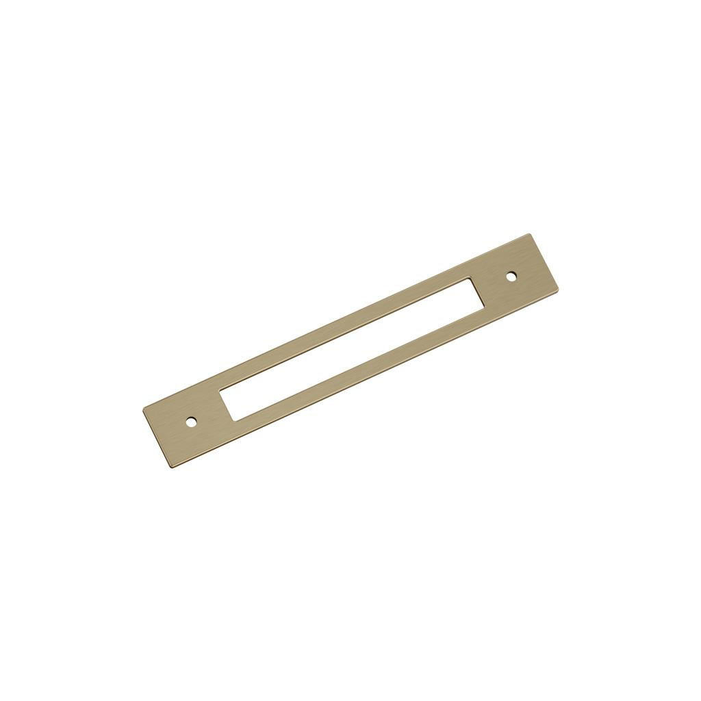 AMEROCK Medora Rectangle Cabinet Handle Backplate in Golden Champagne (+8 Sizes)