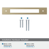 AMEROCK Medora Rectangle Cabinet Handle Backplate in Golden Champagne (+8 Sizes)
