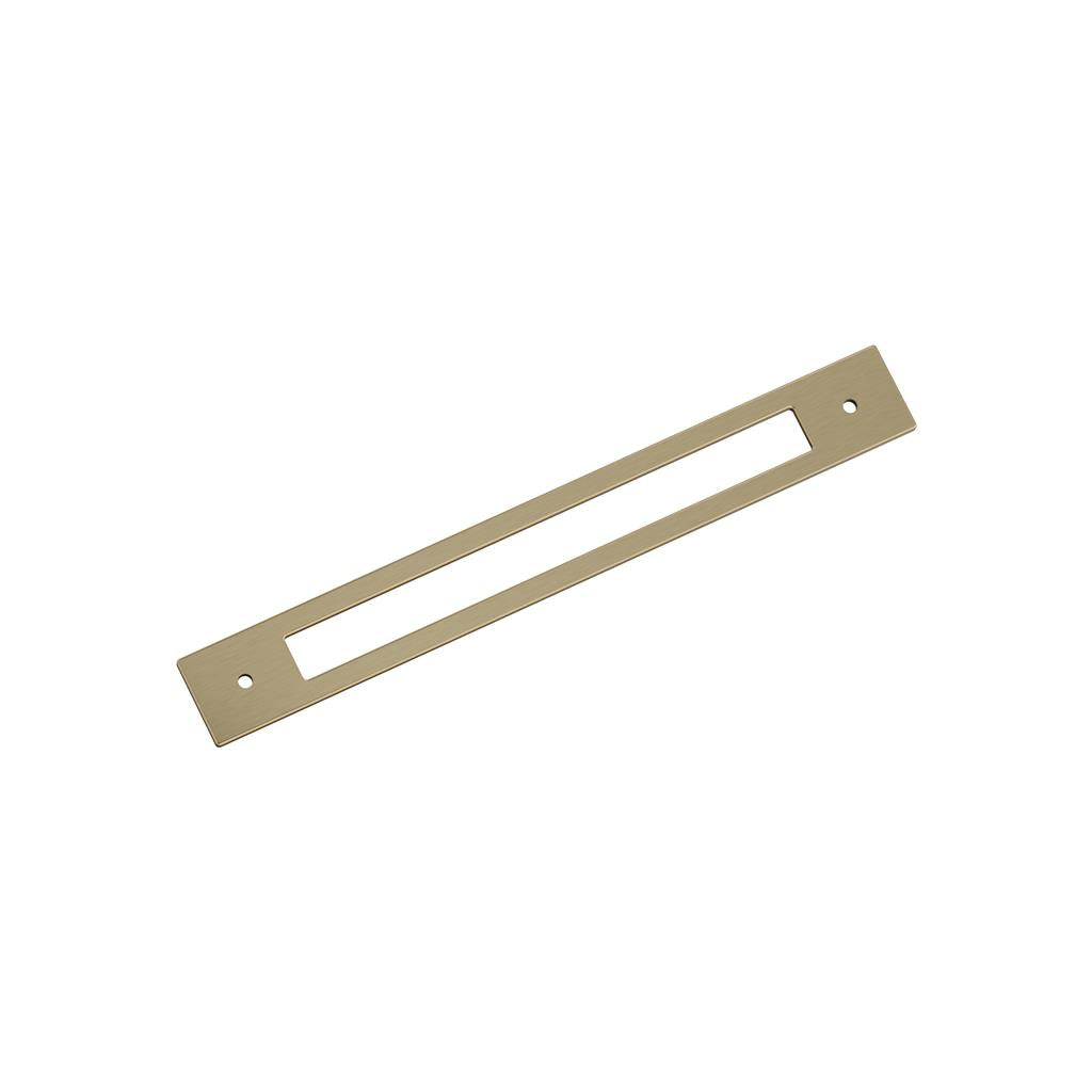 AMEROCK Medora Rectangle Cabinet Handle Backplate in Golden Champagne (+8 Sizes)
