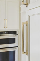 AMEROCK Medora Rectangle Cabinet Handle Backplate in Golden Champagne (+8 Sizes)