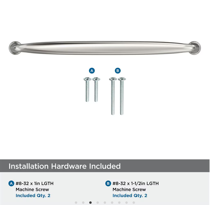 AMEROCK Kane Handle Pulls in Polished Nickel (+8 Sizes)