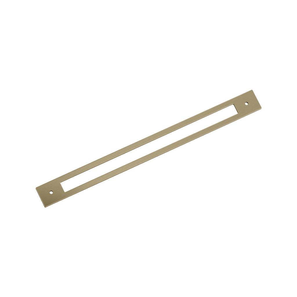 AMEROCK Medora Rectangle Cabinet Handle Backplate in Golden Champagne (+8 Sizes)