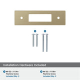 AMEROCK Medora Rectangle Cabinet Handle Backplate in Golden Champagne (+8 Sizes)