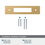 AMEROCK Medora Rectangle Cabinet Handle Backplate in Champagne Bronze (+8 Sizes)