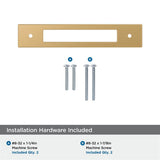 AMEROCK Medora Rectangle Cabinet Handle Backplate in Champagne Bronze (+8 Sizes)