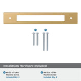 AMEROCK Medora Rectangle Cabinet Handle Backplate in Champagne Bronze (+8 Sizes)