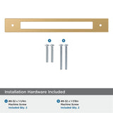 AMEROCK Medora Rectangle Cabinet Handle Backplate in Champagne Bronze (+8 Sizes)