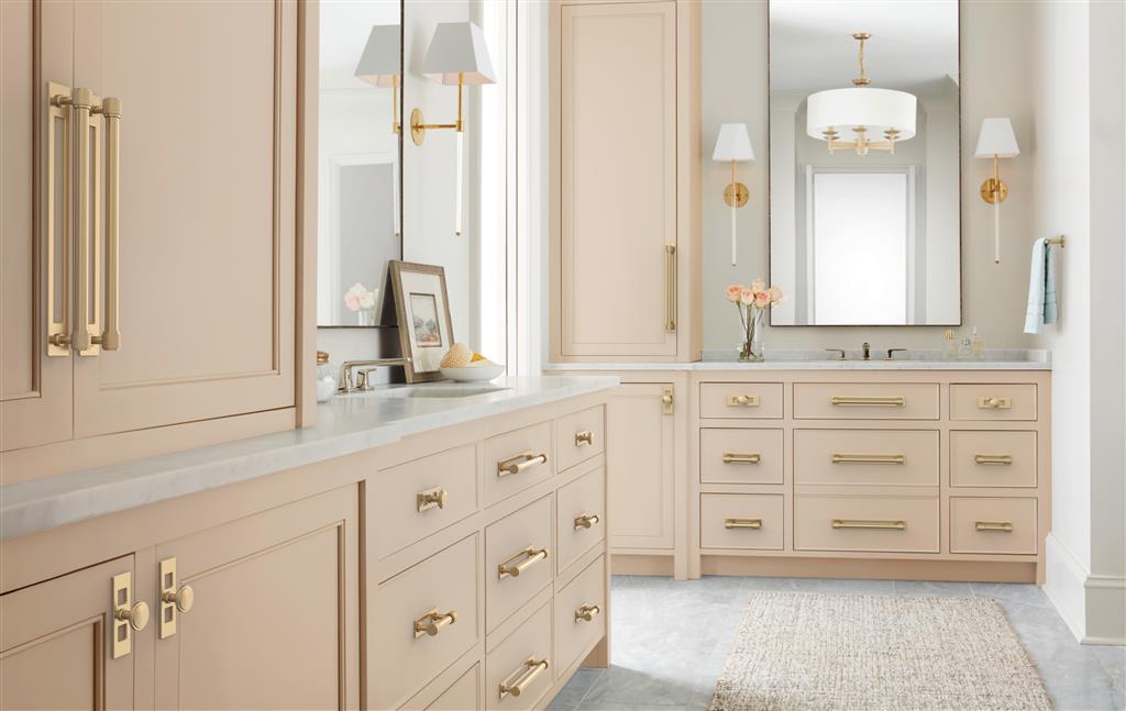 AMEROCK Medora Rectangle Cabinet Handle Backplate in Champagne Bronze (+8 Sizes)