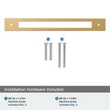 AMEROCK Medora Rectangle Cabinet Handle Backplate in Champagne Bronze (+8 Sizes)