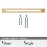 AMEROCK Medora Rectangle Cabinet Handle Backplate in Champagne Bronze (+8 Sizes)