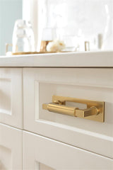 AMEROCK Medora Rectangle Cabinet Handle Backplate in Champagne Bronze (+8 Sizes)