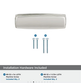 AMEROCK Kane 3-3/4" Centers Cup Pull in Polished Nickel