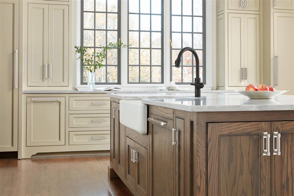 AMEROCK Medora Rectangle Cabinet Handle Backplate in Satin Nickel (+8 Sizes)