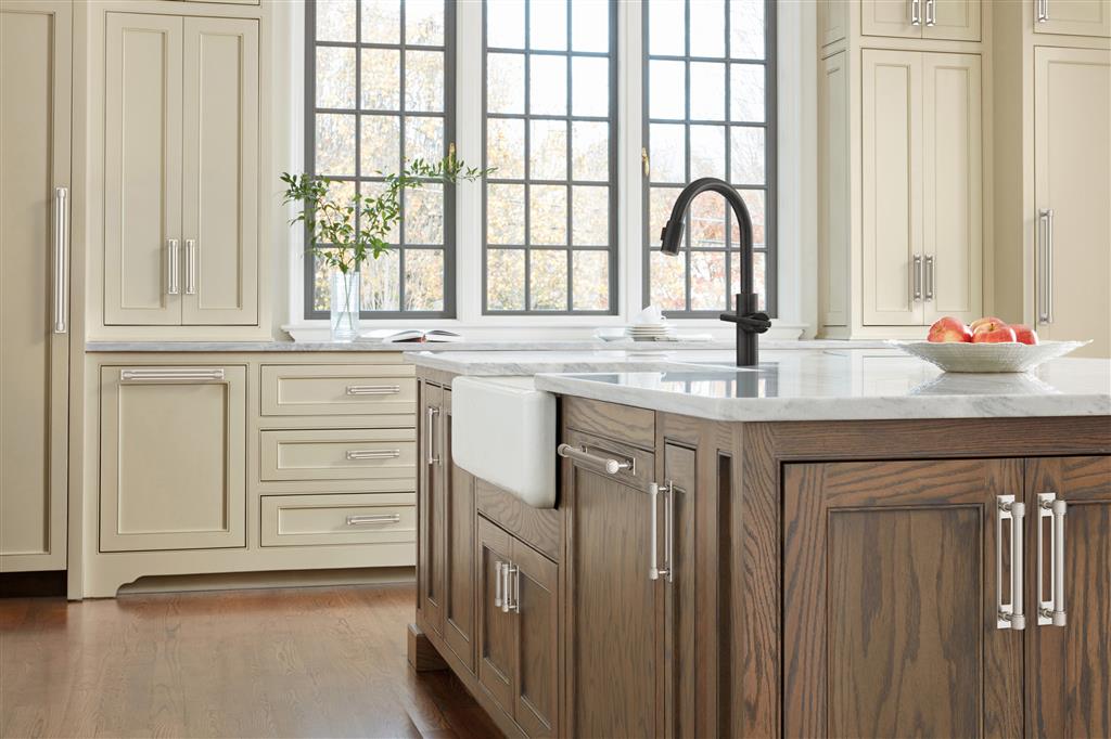 AMEROCK Medora Rectangle Cabinet Handle Backplate in Satin Nickel (+8 Sizes)