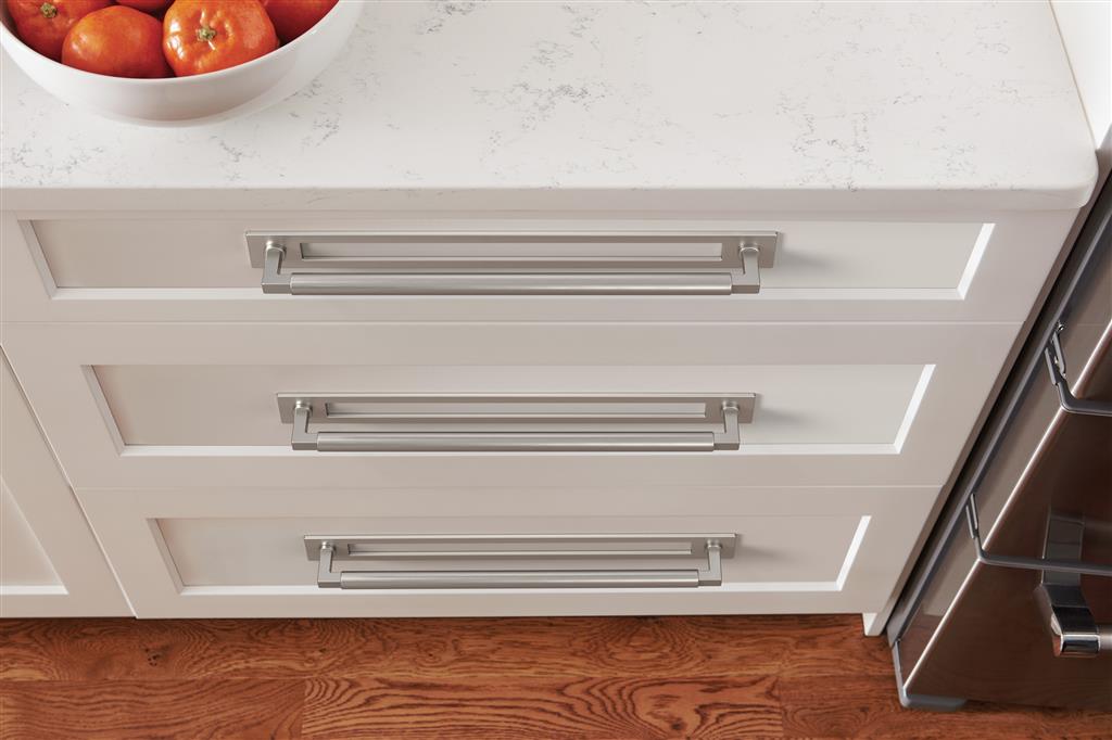 AMEROCK Medora Rectangle Cabinet Handle Backplate in Satin Nickel (+8 Sizes)