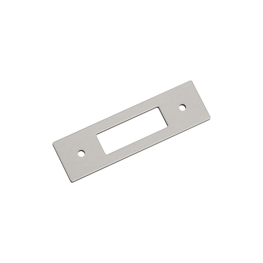 AMEROCK Medora Rectangle Cabinet Handle Backplate in Satin Nickel (+8 Sizes)