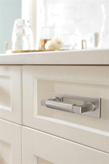 AMEROCK Medora Rectangle Cabinet Handle Backplate in Satin Nickel (+8 Sizes)