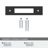 AMEROCK Medora Rectangle Cabinet Handle Backplate in Flat Black (+8 Sizes)