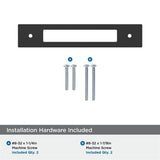 AMEROCK Medora Rectangle Cabinet Handle Backplate in Flat Black (+8 Sizes)