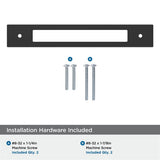 AMEROCK Medora Rectangle Cabinet Handle Backplate in Flat Black (+8 Sizes)