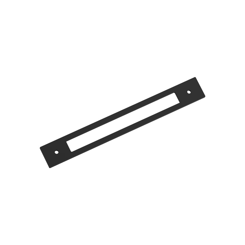 AMEROCK Medora Rectangle Cabinet Handle Backplate in Flat Black (+8 Sizes)