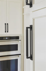 AMEROCK Medora Rectangle Cabinet Handle Backplate in Flat Black (+8 Sizes)