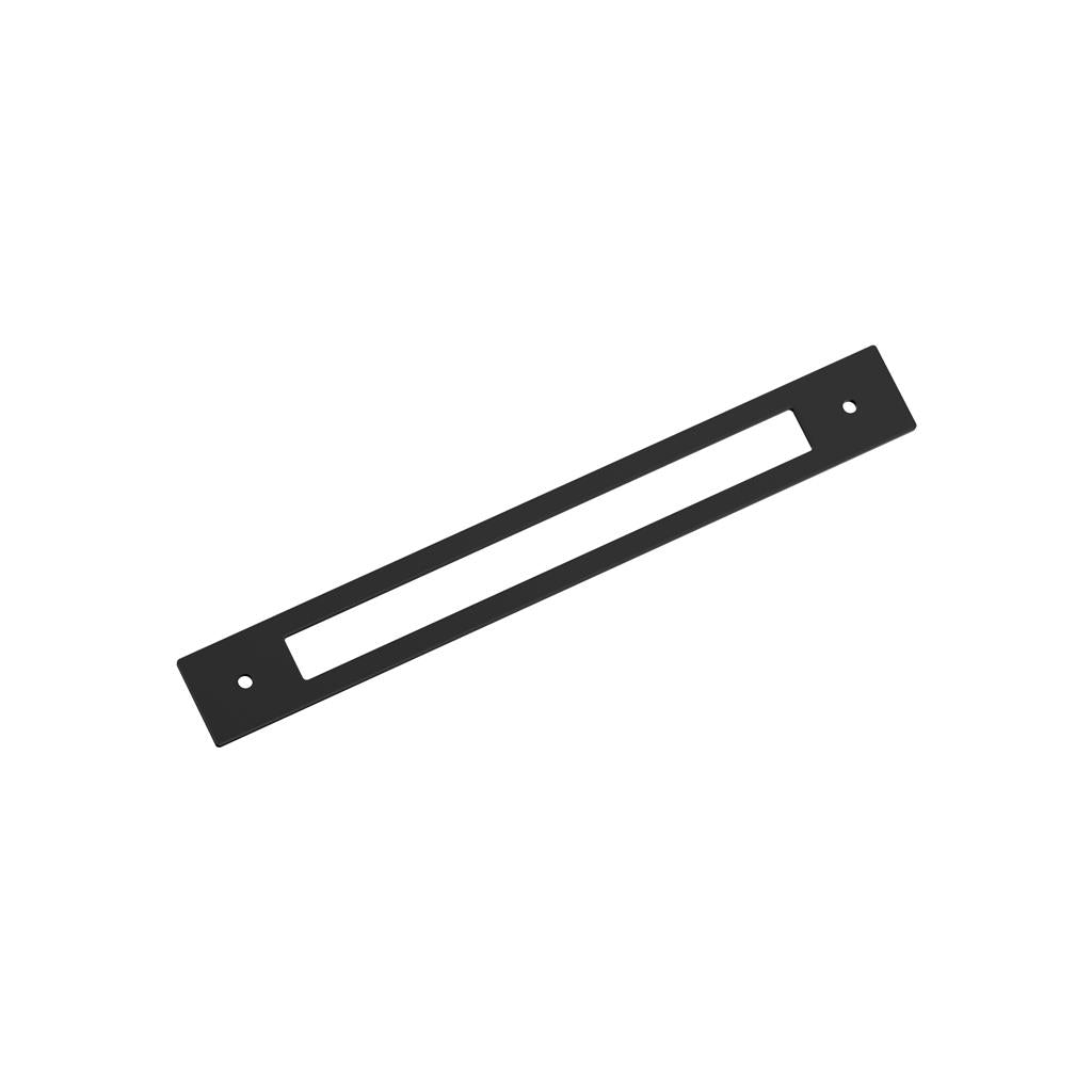 AMEROCK Medora Rectangle Cabinet Handle Backplate in Flat Black (+8 Sizes)