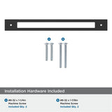 AMEROCK Medora Rectangle Cabinet Handle Backplate in Flat Black (+8 Sizes)