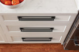 AMEROCK Medora Rectangle Cabinet Handle Backplate in Flat Black (+8 Sizes)