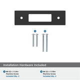AMEROCK Medora Rectangle Cabinet Handle Backplate in Flat Black (+8 Sizes)