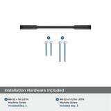 AMEROCK Angle Cabinet Handle Pull in Matte Black (+6 Sizes)