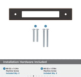 AMEROCK Medora Rectangle Cabinet Handle Backplate in Oil Rubbed Bronze (+8 Sizes)