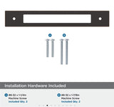 AMEROCK Medora Rectangle Cabinet Handle Backplate in Oil Rubbed Bronze (+8 Sizes)